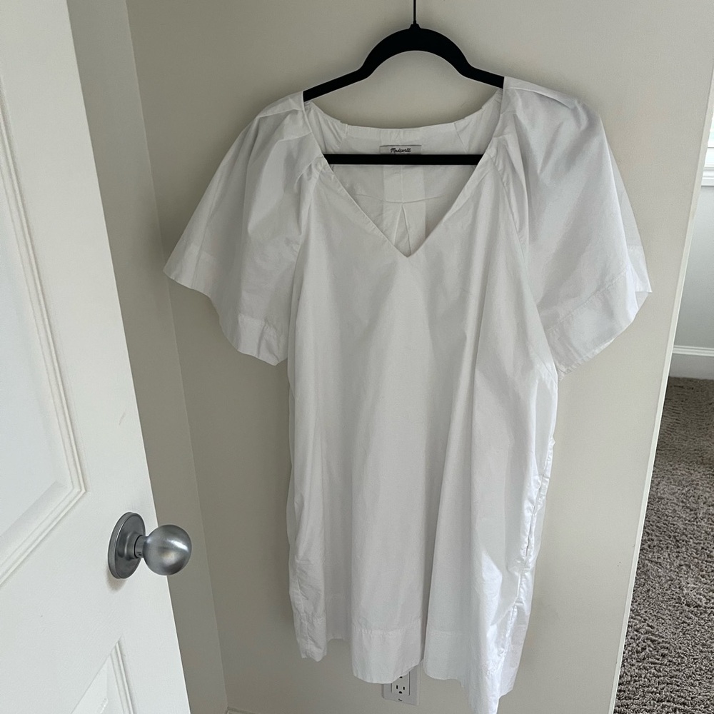 Chic and minimal Madewell White Cotton Mini Dress